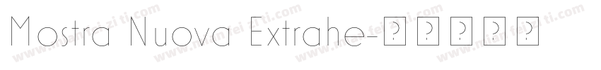 Mostra Nuova Extrahe字体转换